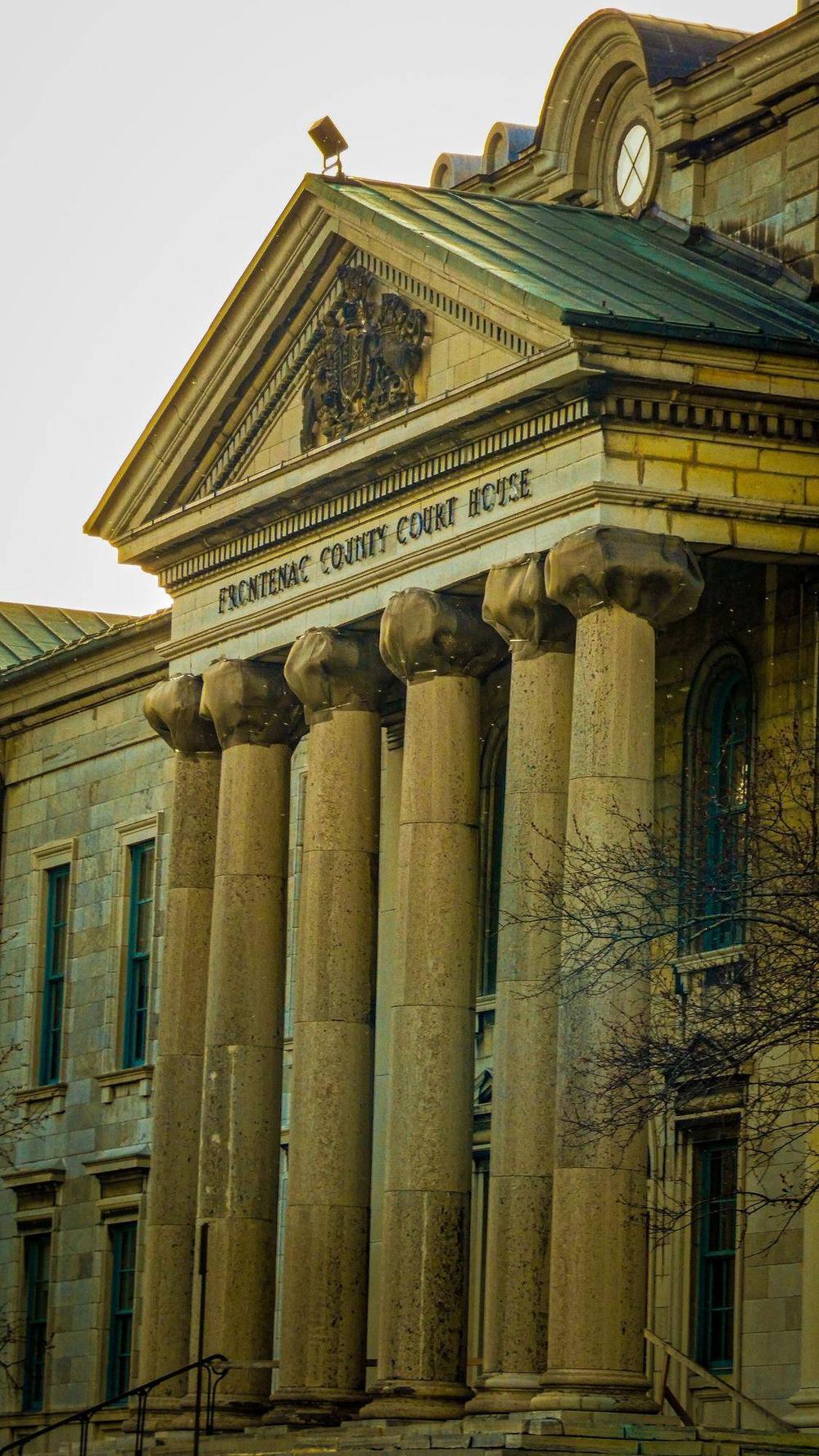 Classical courthouse with imposing columns